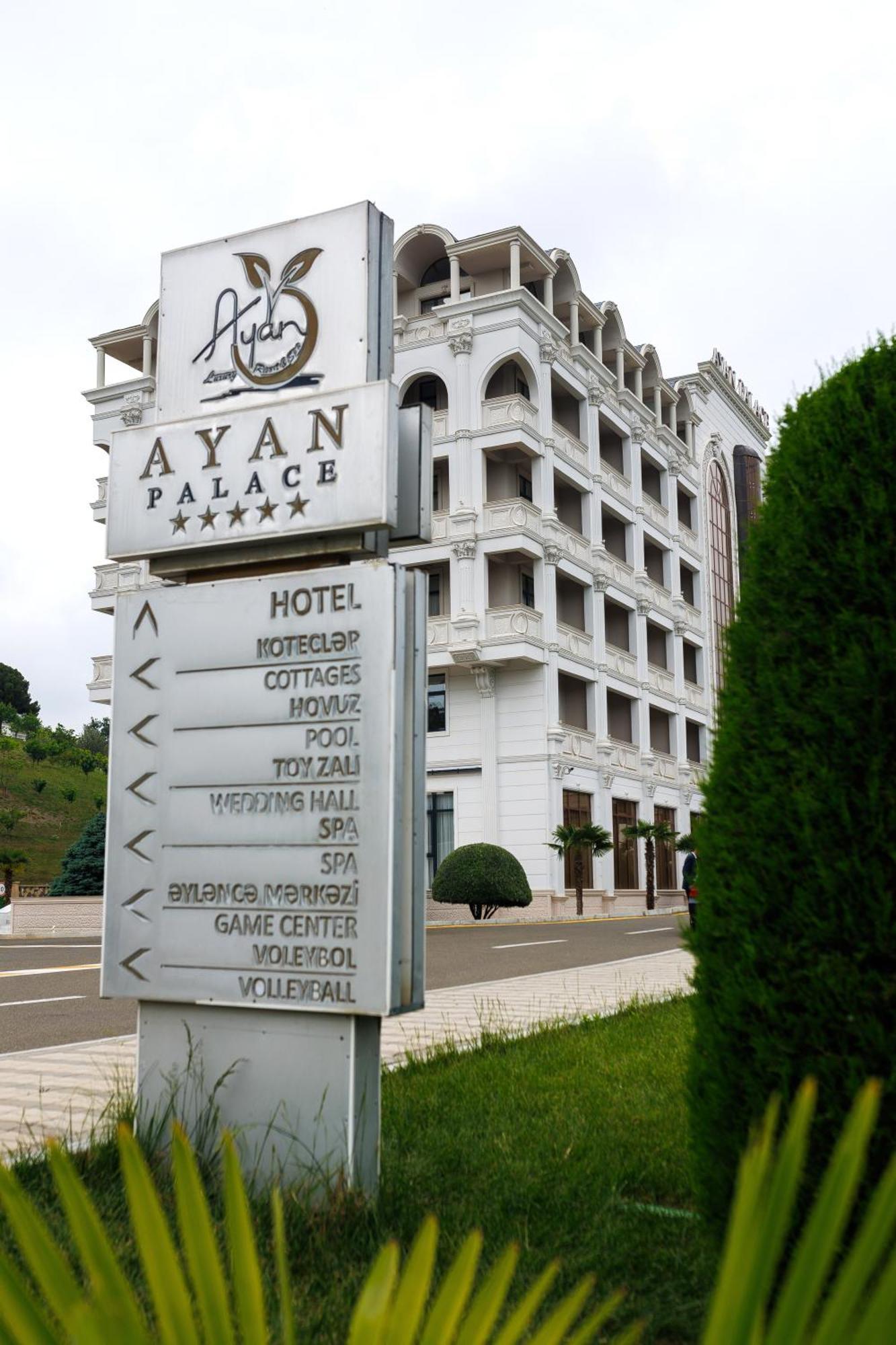 Ayan Palace Hotel Tovuz ภายนอก รูปภาพ