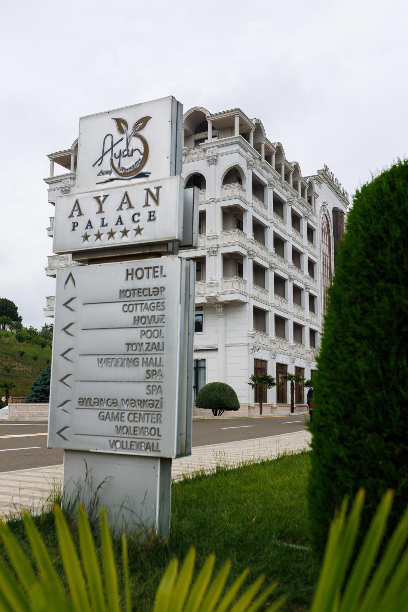 Ayan Palace Hotel Tovuz ภายนอก รูปภาพ